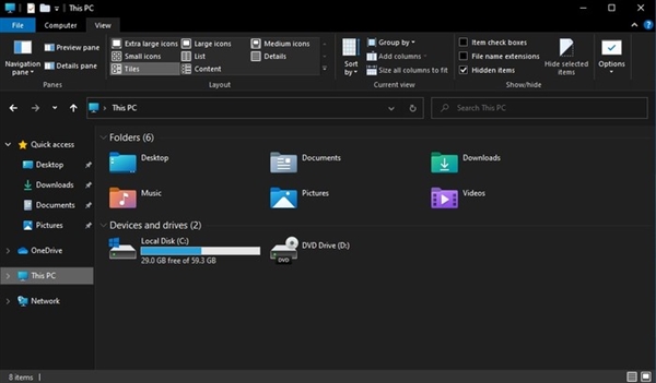 Win10 21H2全新文件管理器上手体验