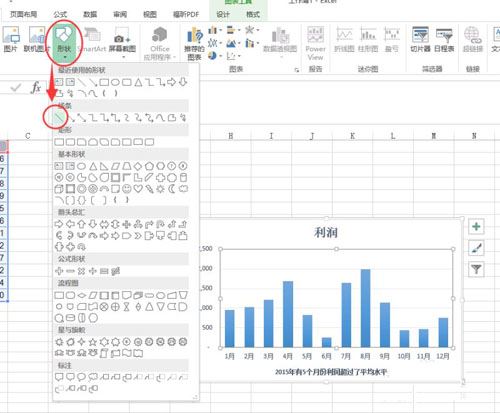 Excel 2013给图表添加参考线的图文教程