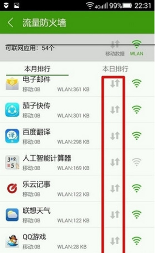 乐安全怎么防止手机应用跑流量?