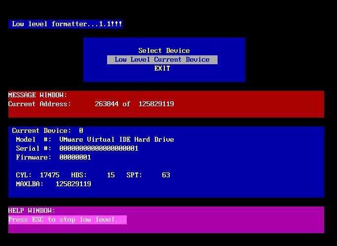 lformat 硬盘低级格式化工具使用教程