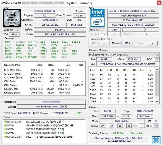 酷睿i9 9980HK性能怎么样 Intel酷睿i9 9980HK处理器详细评测