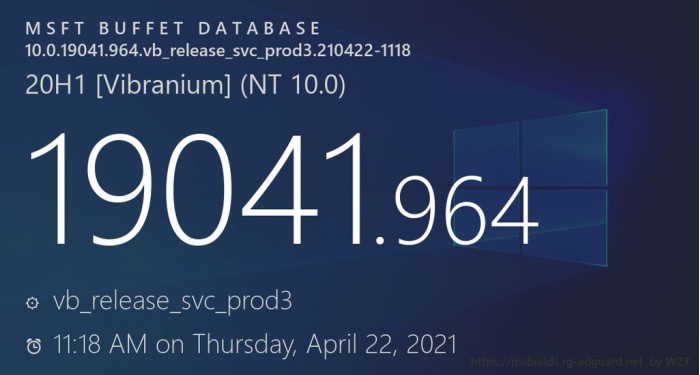 Win10 20H1/20H2 KB5001391补丁今日发布(内附下载)