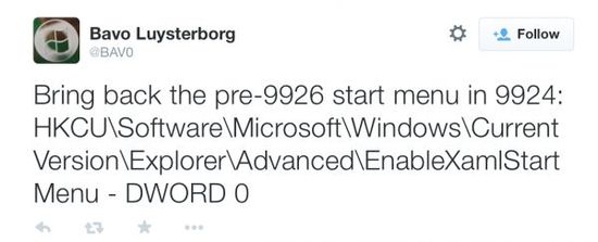 windows 10 build 9926开始菜单如何实现可调整大小功能?