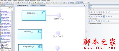 如何使用power designer建立UML组件图?power designer创建UML组件图的教程