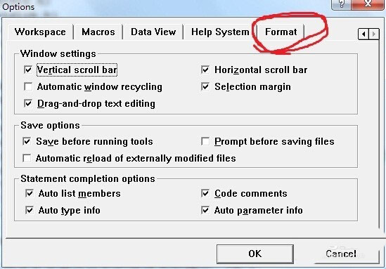 VC6.0代码字体大小怎么调节?