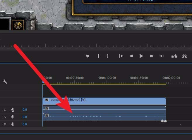 premiere怎么单独调节双声轨音频音量大小?