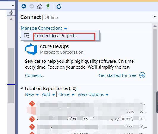 visualstudio2019怎么连接并使用VSTS?