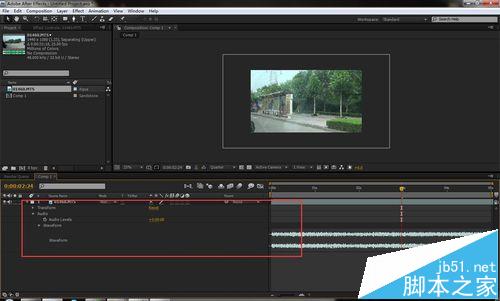 AE中导入的视频播放的时候没有声音该怎么办?