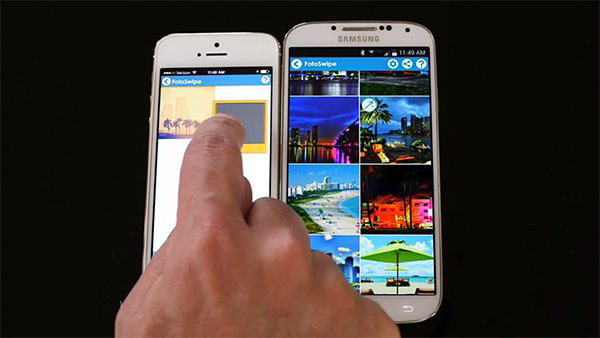 应用FotoSwipe实现安卓和ios之间一键传照片，FotoSwipe视频教程(附FotoSwipe安卓版下