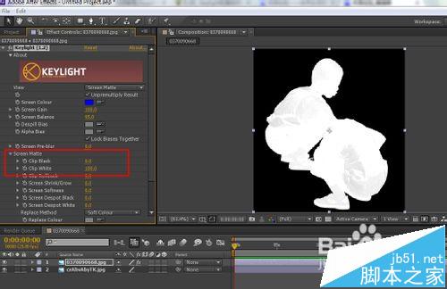AE中怎么使用插件Keylight抠图?