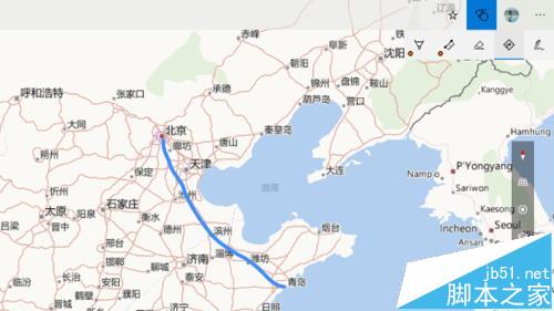 Win10系统中怎么使用墨迹给地图规划路线?