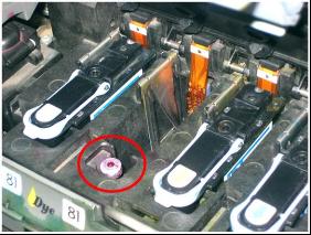 HP5000系列打印机连供墨盒如何排空气?