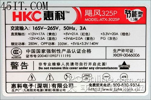 PC电源铭牌及内部功能全解