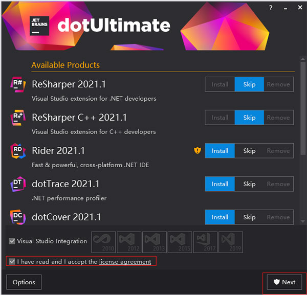 JetBrains ReSharper Ultimate 2021.1安装破解图文教程