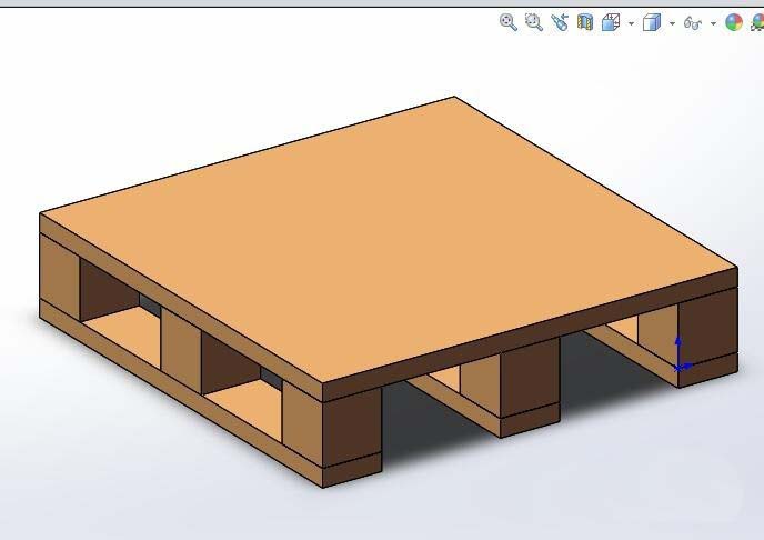 SolidWorks怎么建模三维立体的木托盘?