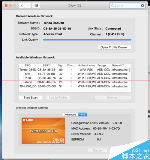 mac OSX10.10上安装 RT3070芯片USB无线网卡的教程