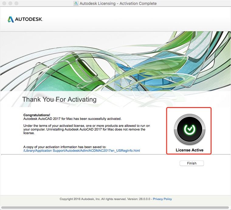 Autodesk AutoCAD 2017 Mac 汉化免费破解版安装教程(附序列号)