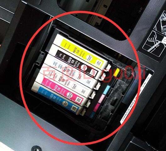 爱普生R330彩色喷墨打印机怎么拆墨仓盖更换墨盒?