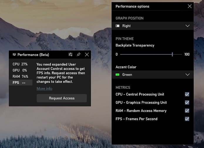 玩家福音相关推荐：Windows10更新引入了内置的FPS计数器