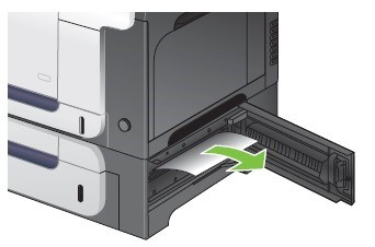 HP Color CM3530 MFP打印机右下挡盖卡纸怎么取出?