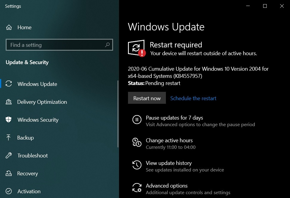 Win10 2004 Build 19041.329 正式推送(附更新内容及更新方法)