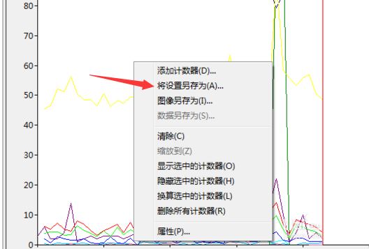 windows性能监视器中信息图表保存的方法