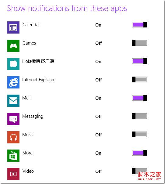 win8操作系统消息提醒设置教程(图文)