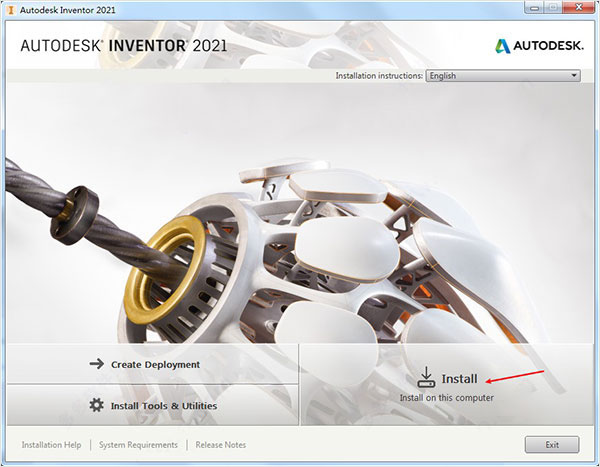 AutoDesk Inventor 2021中文版安装激活详细教程(附激活补丁)