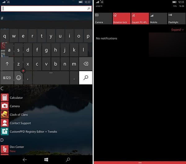Win10 Mobile预览版越狱解锁 更多修改注册表实现效果出炉
