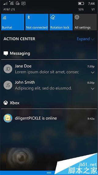 Win10 Mobile正式版全新Aero毛玻璃特效概念图曝光