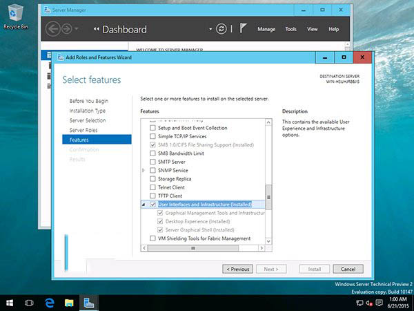 Win10 Server预览版10147大量截图曝光