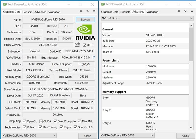 iGame RTX3070显卡怎么样 iGame RTX3070 Advanced OC显卡全面评测