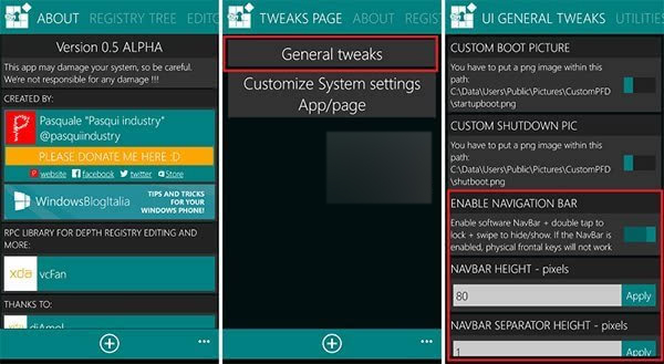 Win10 Mobile预览版越狱解锁 更多修改注册表实现效果出炉