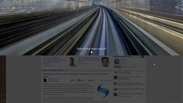 win8.1关机太麻烦怎么办 win8.1滑屏关机教程
