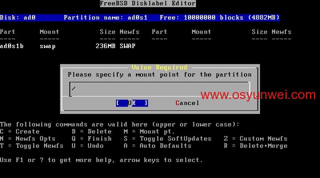 FreeBSD 8.2 安装教程图文详解