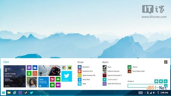 微软重塑Win8/Win8.1的开始菜单（含视频）