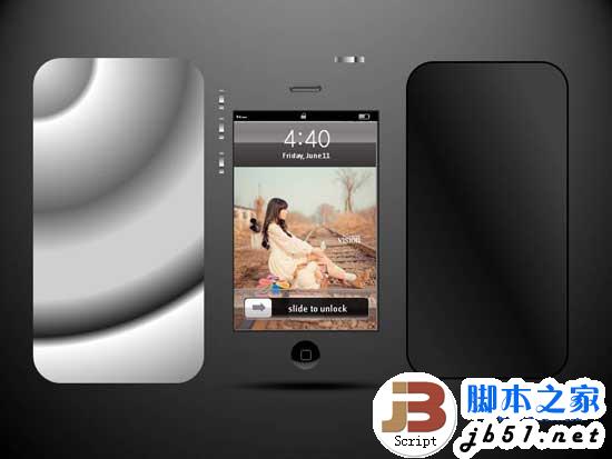 如何用PPT绘制一台iphone