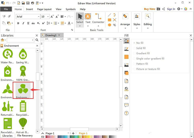 Edraw Max亿图图怎么制作环保友好logo图?