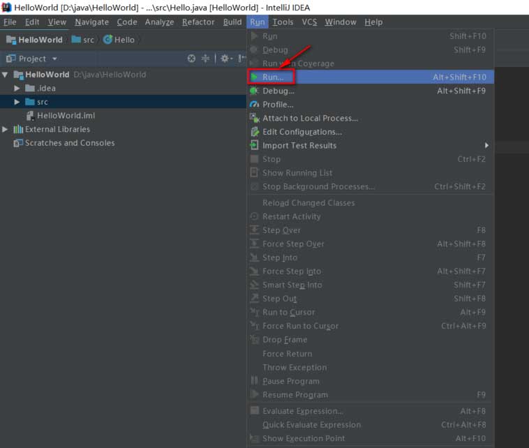 IntelliJ IDEA怎么创建并运行java程序?