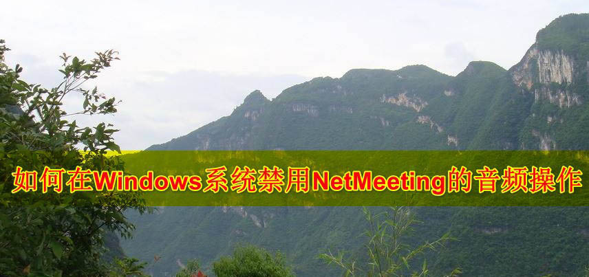 Win10怎么禁用自带的NetMeeting聊天工具?