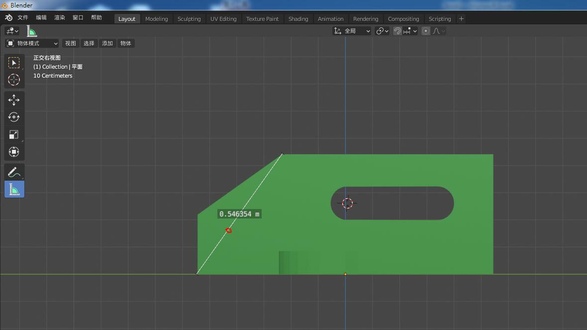 blender怎么测量角度尺寸? blender测量角度的技巧