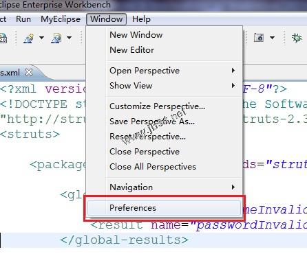 MyEclipse中配置struts.xml自动提示的方法