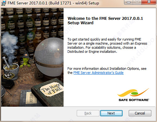 FME Desktop/Server 2017 AMPED破解版安装教程(附破解文件)