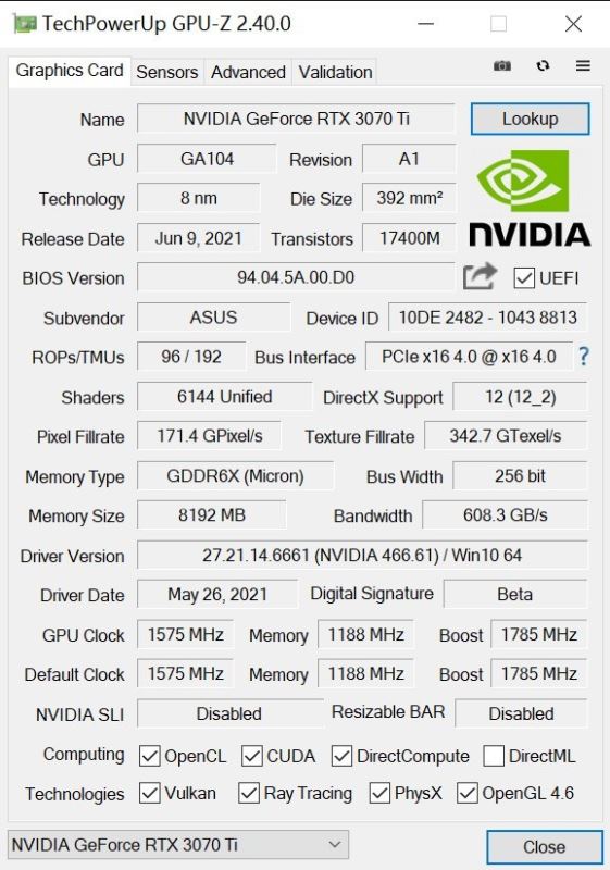 华硕TUF RTX 3070Ti O8G怎么样 华硕TUF RTX 3070Ti O8G评测