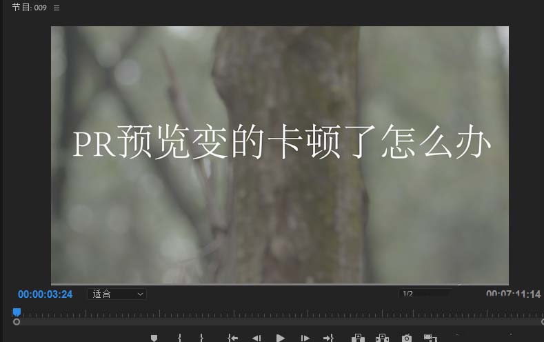 premiere素材添加过多效果预览变卡怎么解决?