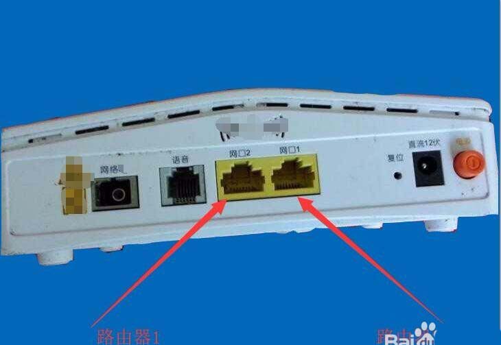 电信光猫怎么连接2个路由器?