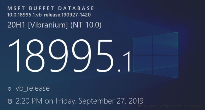 微软正式发布Windows 10 Build 18995预览版更新
