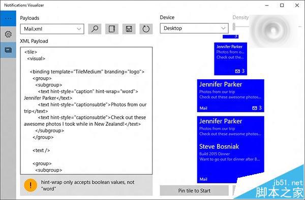 win10通用应用《通知可视化》发布  设计Win10自适应动态磁贴