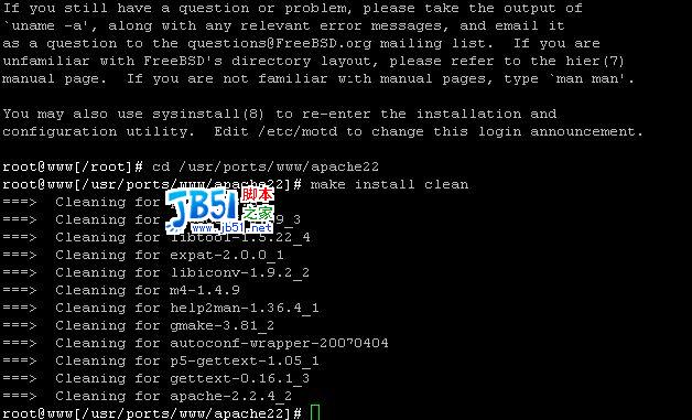 FreeBSD6.2上搭建apache2.2+mysql5.11+php5+phpmyadmin