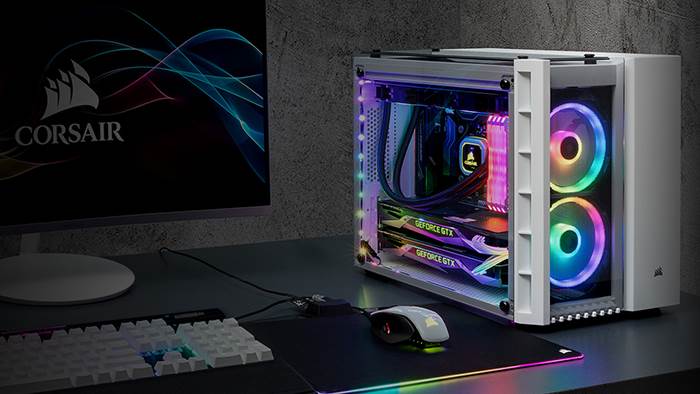桌面硬件展示神器 海盗船CRYSTAL SERIES 280X RGB机箱详解